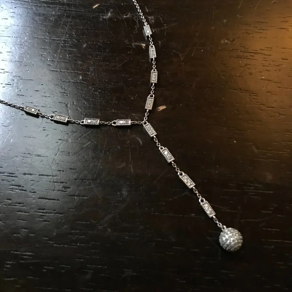 Silver Lariat Necklace - Picture 3 of 4
